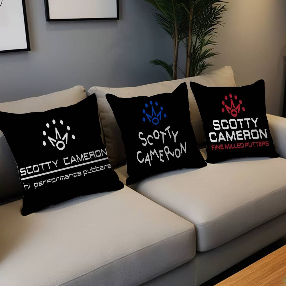 S-Scotty C-Cameron Pillow Covers Cartoon Sofa Decorative Home Double-sided Printing Short Plush Cute Cushion Cover