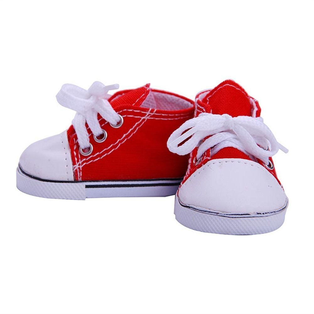 For 18-inch Doll DIY 43cm Doll Shoes Cloth Shoes Sneakers Casual Wear Shoes Clothes Accessories
