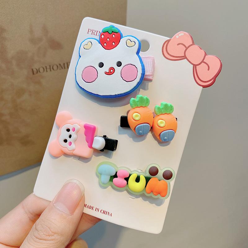 

16 детских карточек для волос Симпатичные мультяшные аксессуары для волос