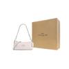 New COACH Charlotte Grain Leather Shoulder Bag, Portable Crossbody Bag Women's White CL407-SVHA