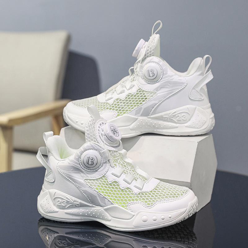 

Детские баскетбольные кроссовки Подростковые спортивные кроссовки Однослойные сетчатые дышащие кроссовки Студенческие белые спортивные кроссовки для бега 41