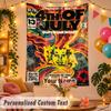 Soundgarden Personalized Wall Tapestry Custom Name Text Polyester Hanging Decor Home Room