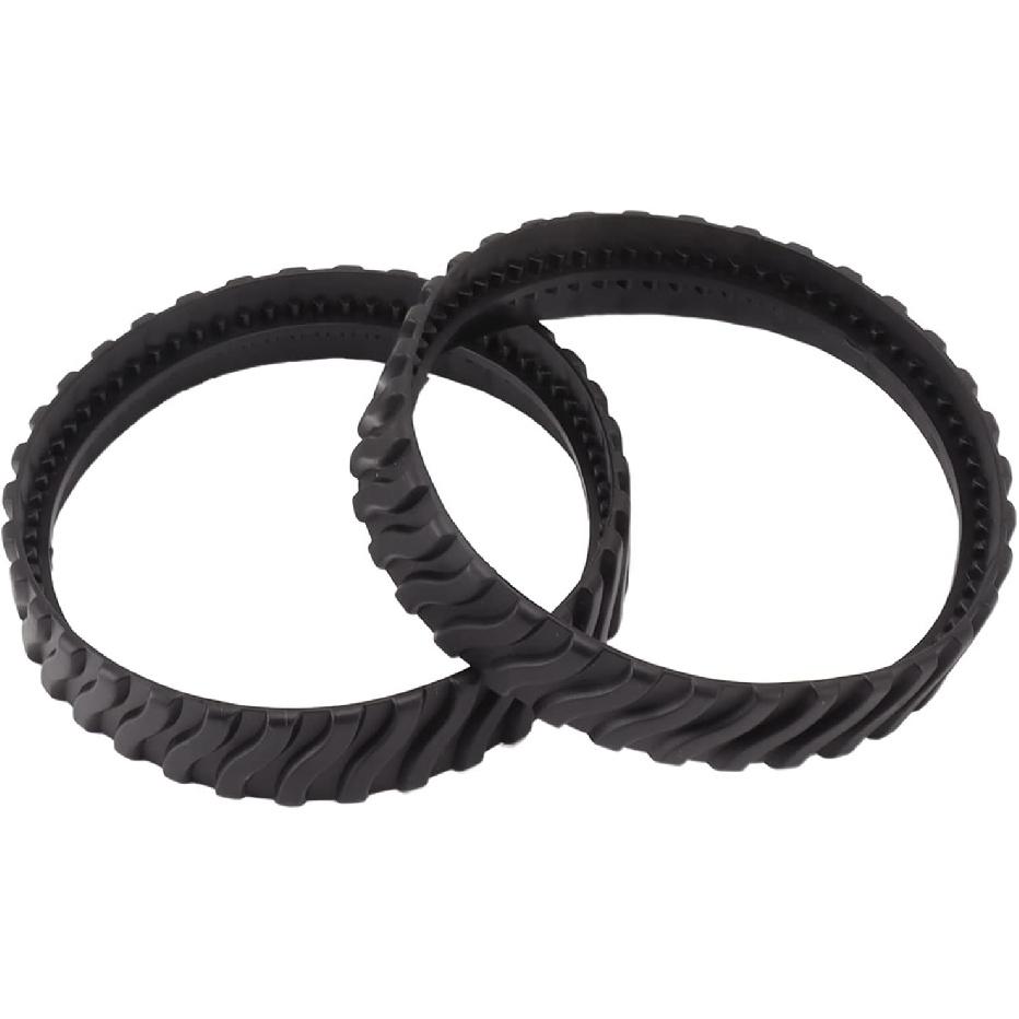 Traction Bands For Powers Wheels, 2Pcs Rubber Wavy Texture Traction Bands Rubber Tire Track Pool Cleaner Wheel Track Pool Cleaner Parts 15. 9cm Outer
