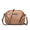 Lychee Pattern Soft Leather Messenger Bag Female