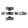 Triple-recording Dash Cam with Front, Interior, and Rearview Recording, Plus a Reversing Camera Function. It Features a Compact