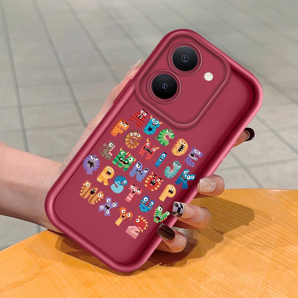 

Мягкий силиконовый квадратный чехол с рисунком лестницы для телефона, полное покрытие, противоударный защитный резиновый чехол для камеры для Vivo Vivo Y95 темно-красного