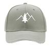 Mountain Pine Forest Camouflage Silhouette Graphic Sandwich Baseball Cap Sun Cap Outdoor Workouts Hat