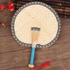 TaTanice Chinese Style Handwoven Wheat Straw Fan