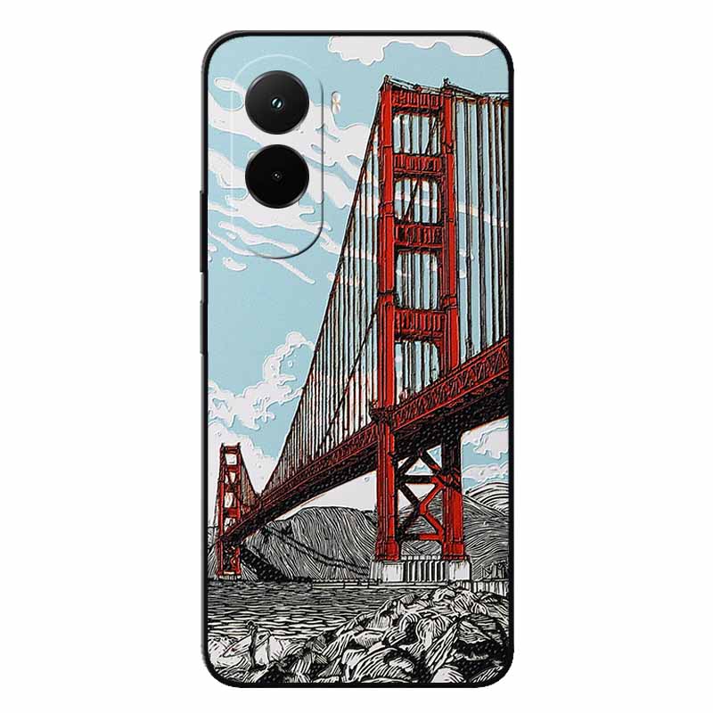 3D Relief Embossed Retro For Poco M7 4G Case Soft Silicone Back Cover For Xiaomi PocoM7 4G 3D TPU Relief Funda Poco M7  M7 4G 3D