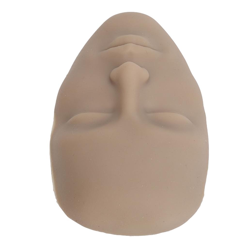 3D Makeup Practice Face Board Realistic Reusable Silicone Cosmetic Mannequin Face with 7PCS Brush