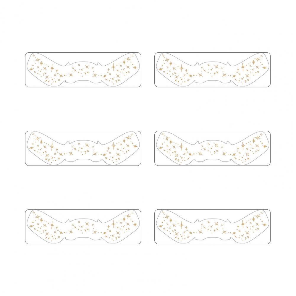 6Pcs Gold Glitter Freckles Face Tattoo Stickers Waterproof Artificial Freckle Patches Shimmering Makeup Speckles Freckle Tattoos