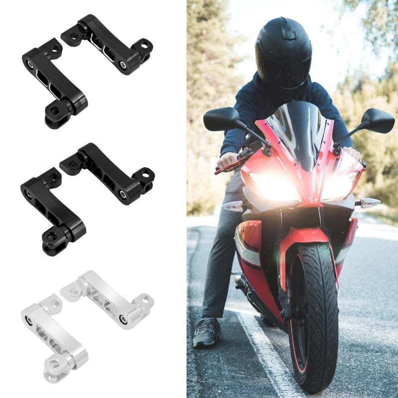 Customizable Height & Angles Motorcycle Foot Pegs Aluminum Foot Pegs Support Enhances Ride Comfort Motorbike Spare Part