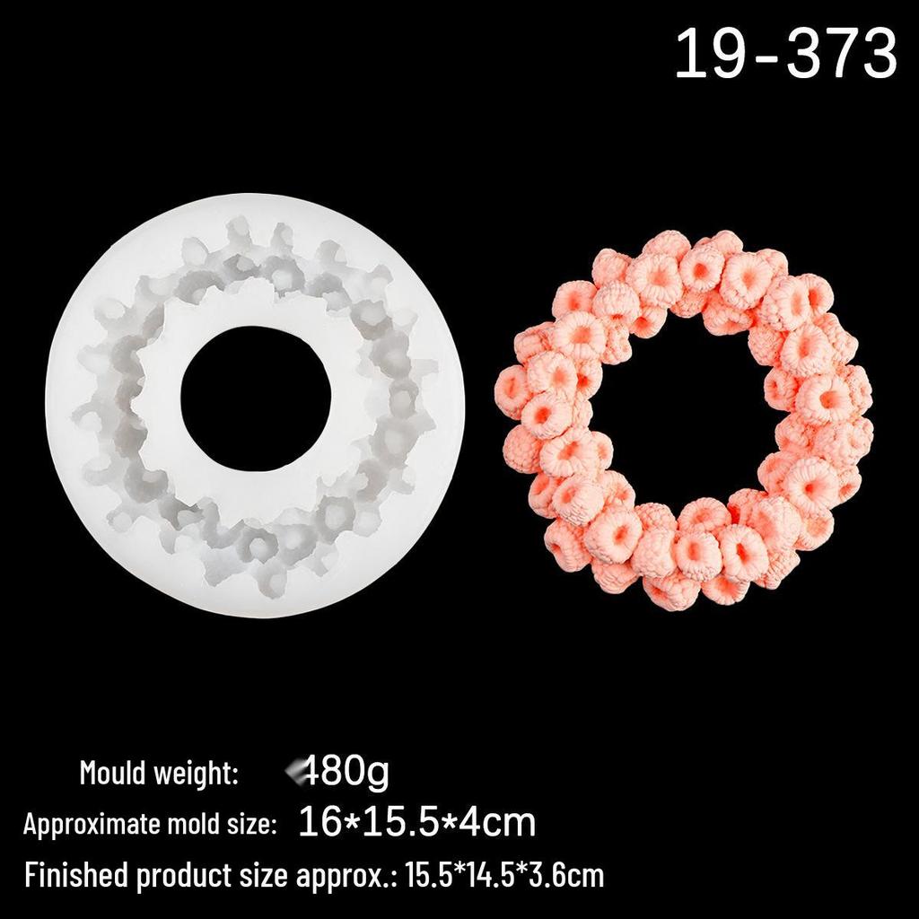 Molde de Silicona de Anillo de Fruta de Frambuesa para Jabón, Yeso o Decoración de Pasteles