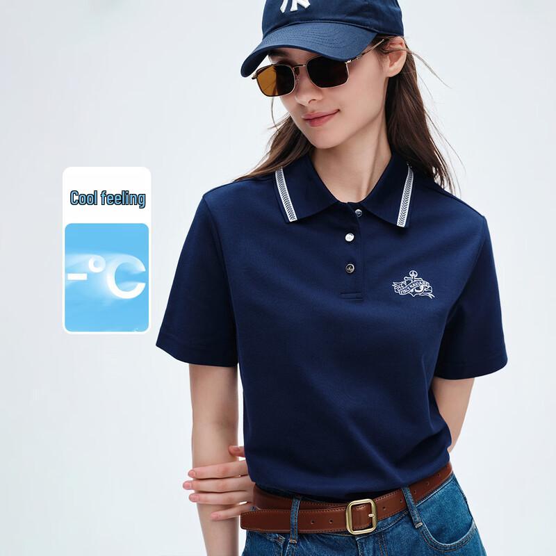 Navigare Women s Cotton Blend Polo T-Shirt M