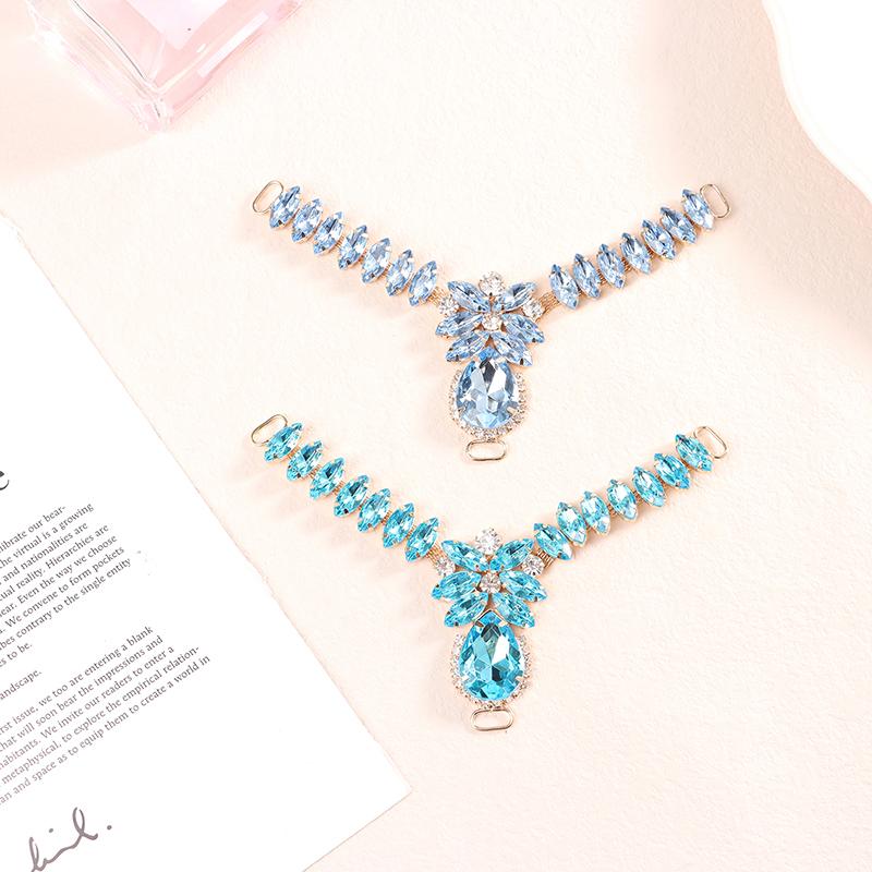 1Pc Shoe Buckles Sandals Buckles Diy Handwork Shoe Glass Decoration