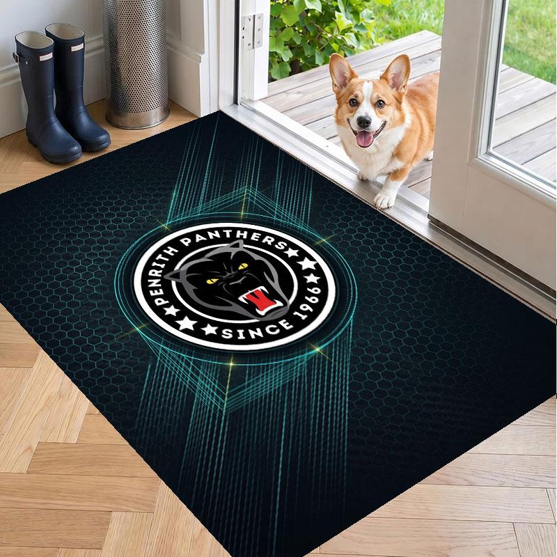 Soft Floor Carpet Penrith Panthers Pattern Area Rug Decorative Mat For Home Room Decoration