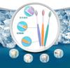 Set di spazzolini morbidi con manico da 4 pezzi. Spazzolino da denti sano con spazzola morbida e pulita per adulti