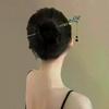 Chinese Style Flower Tassel Hairpin Vintage Floral Pearl Hair Stick Exquisite Elegant Metal Jewelry Hair Accessory