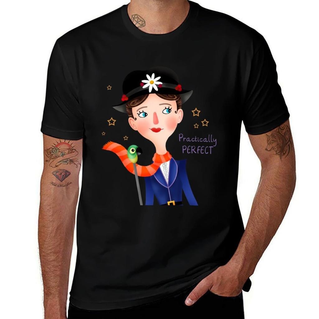 Practically Perfect Characters D3 TShirt Plus Size Solid Color TShirt