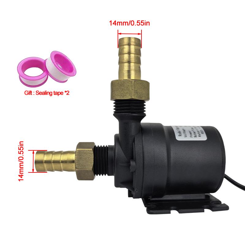 Pompa dell'acqua ultra silenziosa DC12V/24V 1000L/H Motore brushless mini Sommergibile Pompa dell'acqua per acquario Pompa di sollevamento per scaldacqua e doccia
