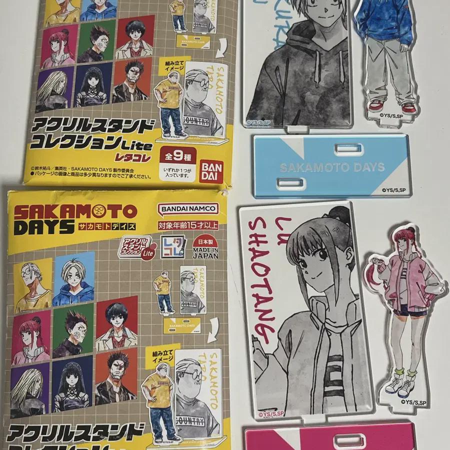 

Продаются акриловые стенды Сина и Лу из Sakamoto Days