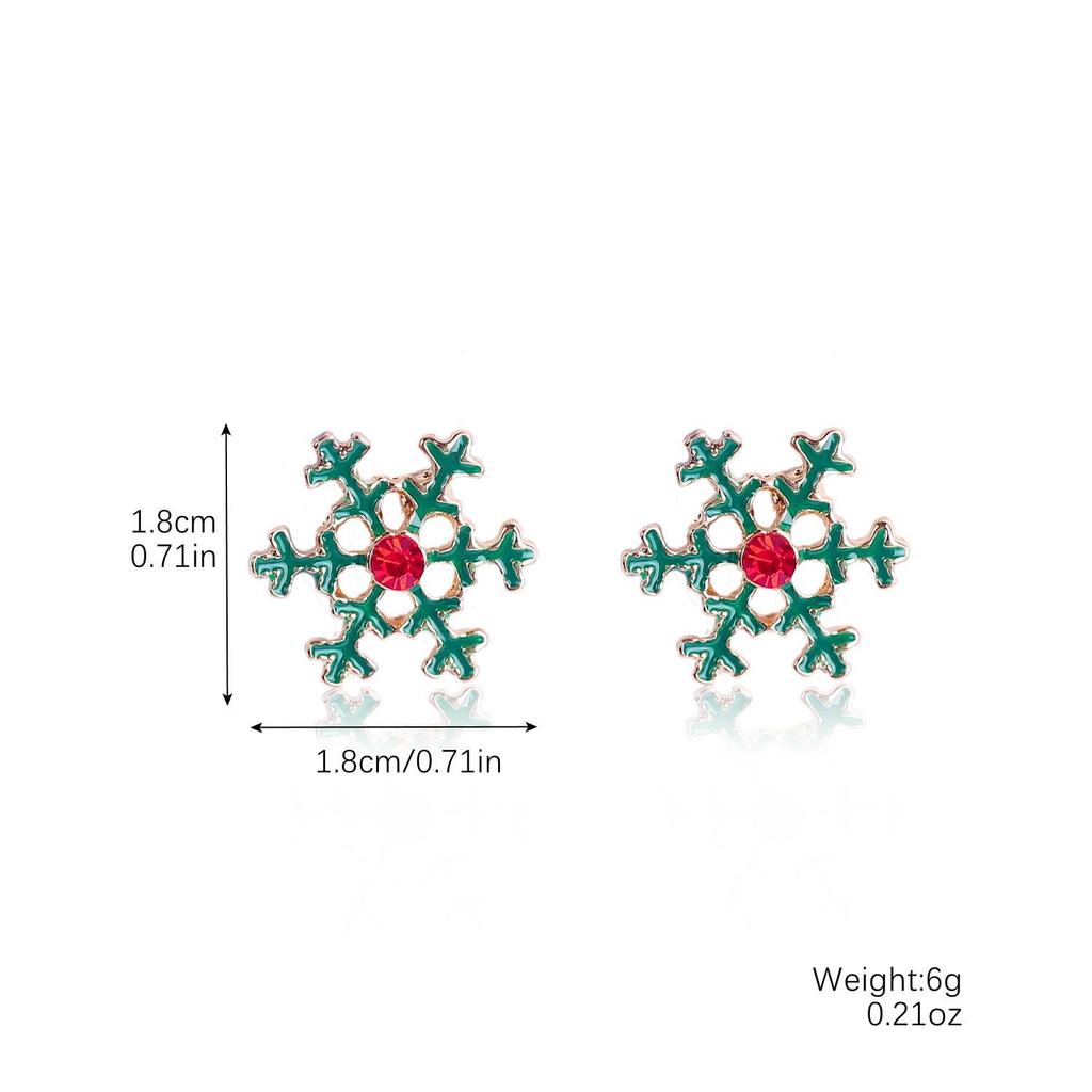 Bestseller Christmas Jewelry: Snowflake, Bell & Tree Stud Earrings Set