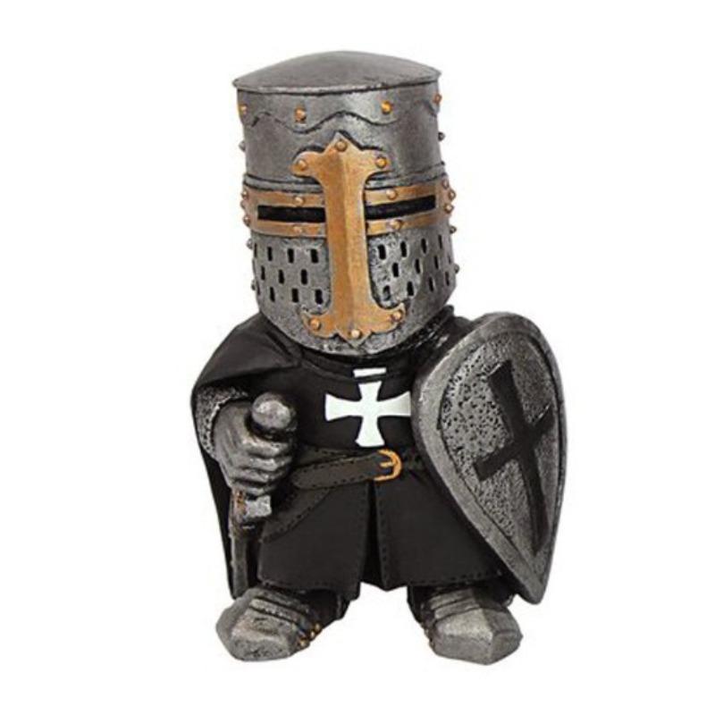 Dwarf Knight Resin Handicraft, European-style Sculpture, Decorative Piece for Medieval War Axe Guardian, Decorative Item
