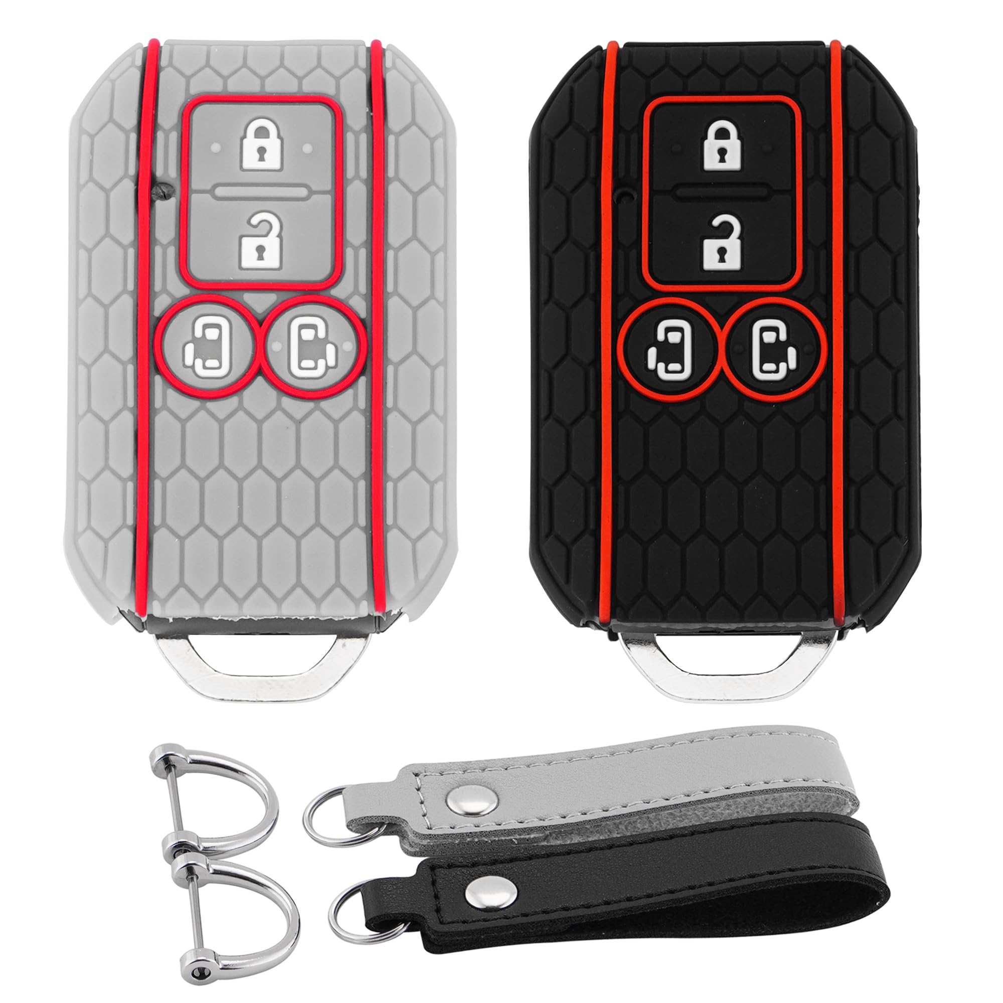 

Koaudb Compatible Suzuki Smart Key Case, 4 Button Car Key Cover, New Spacia Key Suitable Suzuki