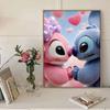 DIY Diamond Painting Stitch and His Girlfriend Cross Stitch Kit Mosaic Art Diamond Painting Full Circle Diamond Home Decoration