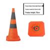 Telescopic Folding Traffic Cone: Lightweight, Strong, Reflective Safety Barrier