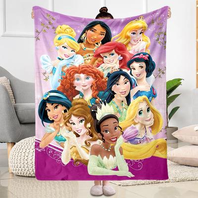 Princesses Harmony Blanket Cozy for Sofa Couch Office Bed Picnics Ideal for All Seasons Stylish Decor Unique Gift for Family and Friends Y37