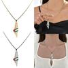 Collane d'Oro/Argento Collana di Mappa della Palestina alla Moda Collana in Acciaio Inossidabile