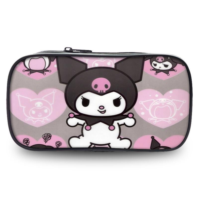 Cute Kuromi Pencil Case Sanrio Student Large Capacity Stationery Storage Bag