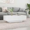 Vidaxl Coffee Table, White, 100X49.5X31 Cm, Wood-Based Material