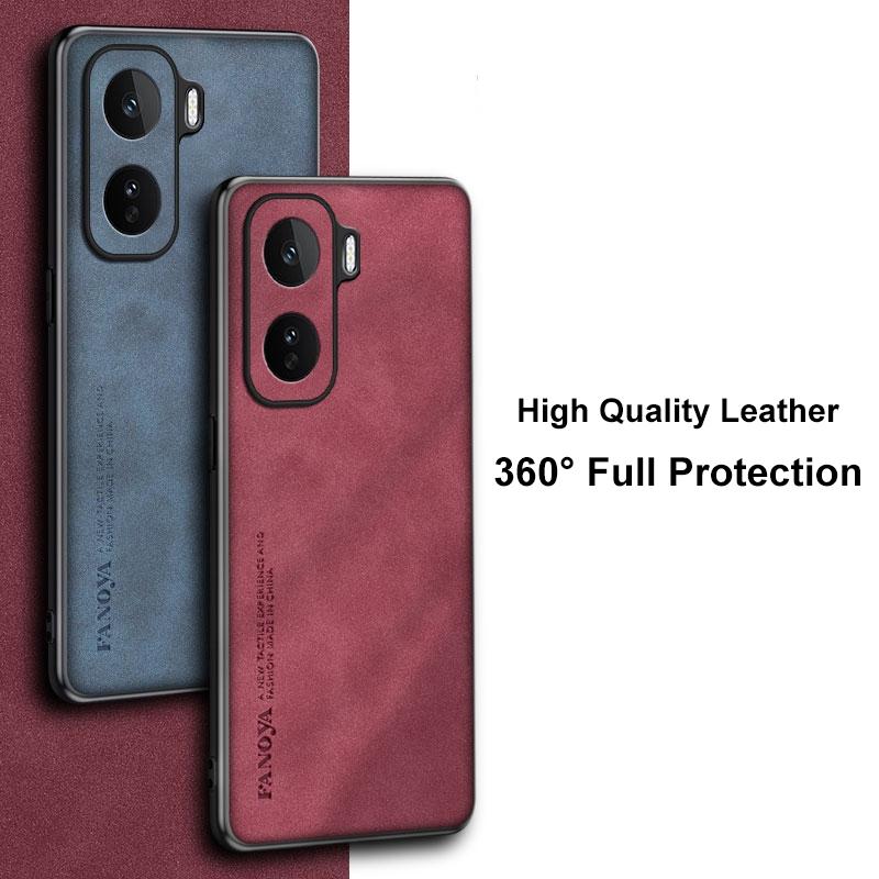 Carcasă pentru Vivo iQOO Neo 11 Carcasă de Telefon din Piele PU de Lux Pentru Vivo iQOO Neo11 5G Capac Spate Silicon Protectie Completă Antișoc