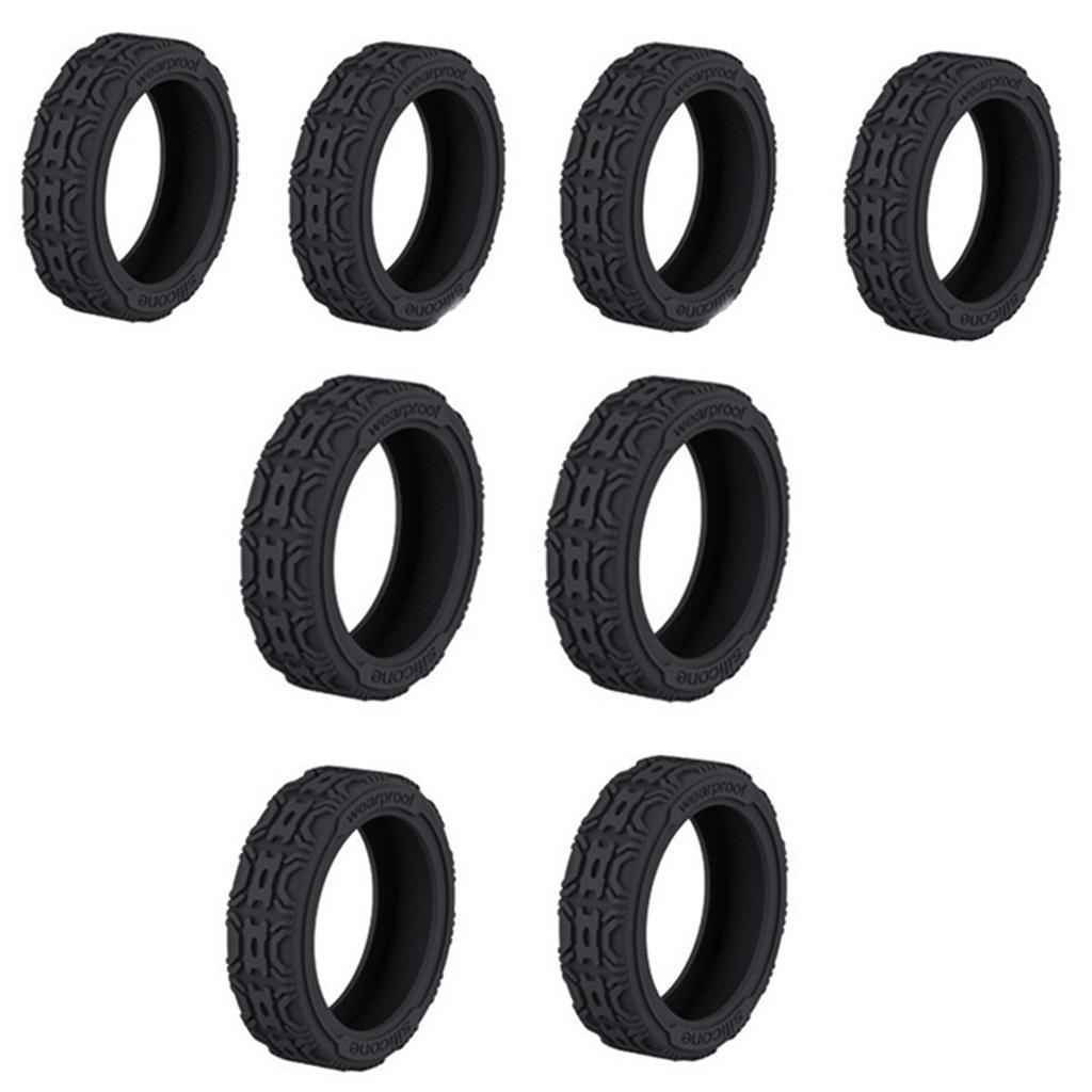 4/8pcs Durable Silicone Luggage Wheel Protectors Cover for Travel Suitcases Reduce Noise Wheels Guard Cover