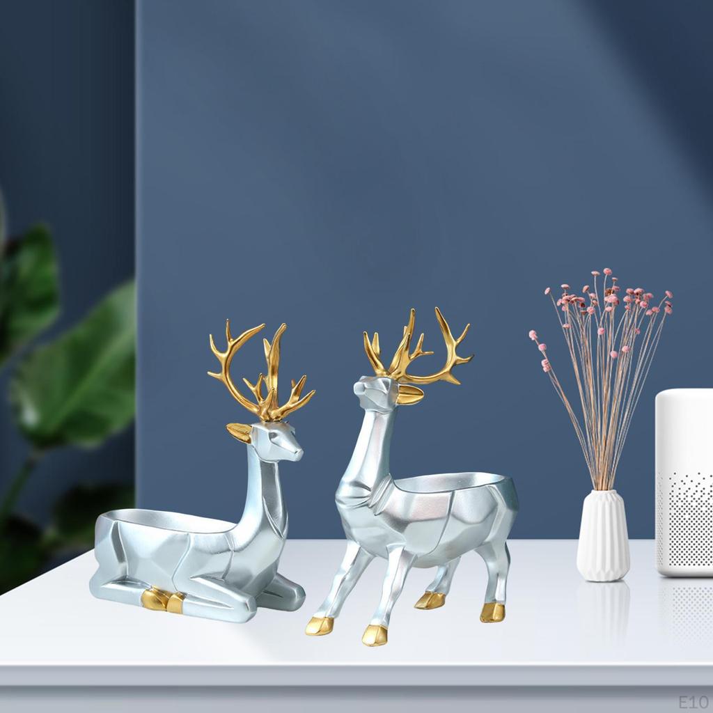 Deer Statues Sculpture Collectbles Figures Elk Figurines