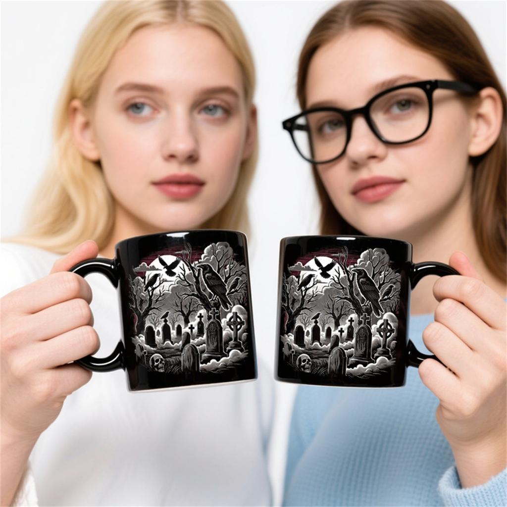 Halloween Funny Rude Mug Ceramic Coffee Mug Water Cup 301-400ml