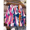 Simple, fashionable, and elegant vacation crew neck long-sleeve T-shirt