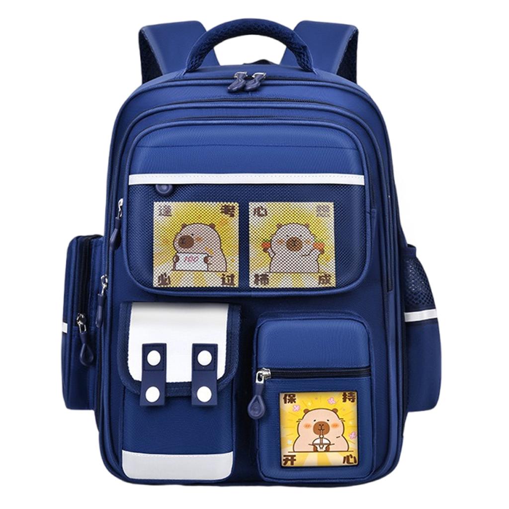 Capybara Backpack Lightweight Large Capacity School Bag Breathable Casual Daypack for Kids with Adjustable Strap