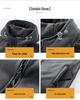 Men's Trendy Fleece Hooded Jacket: Warm, Thick, Casual Outdoor Coral Fleece for Autumn and Winter.