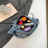 Vintage Denim Bag Women's Crossbody Bag Large Capacity Multi-Pocket Lightweight Shoulder Bag