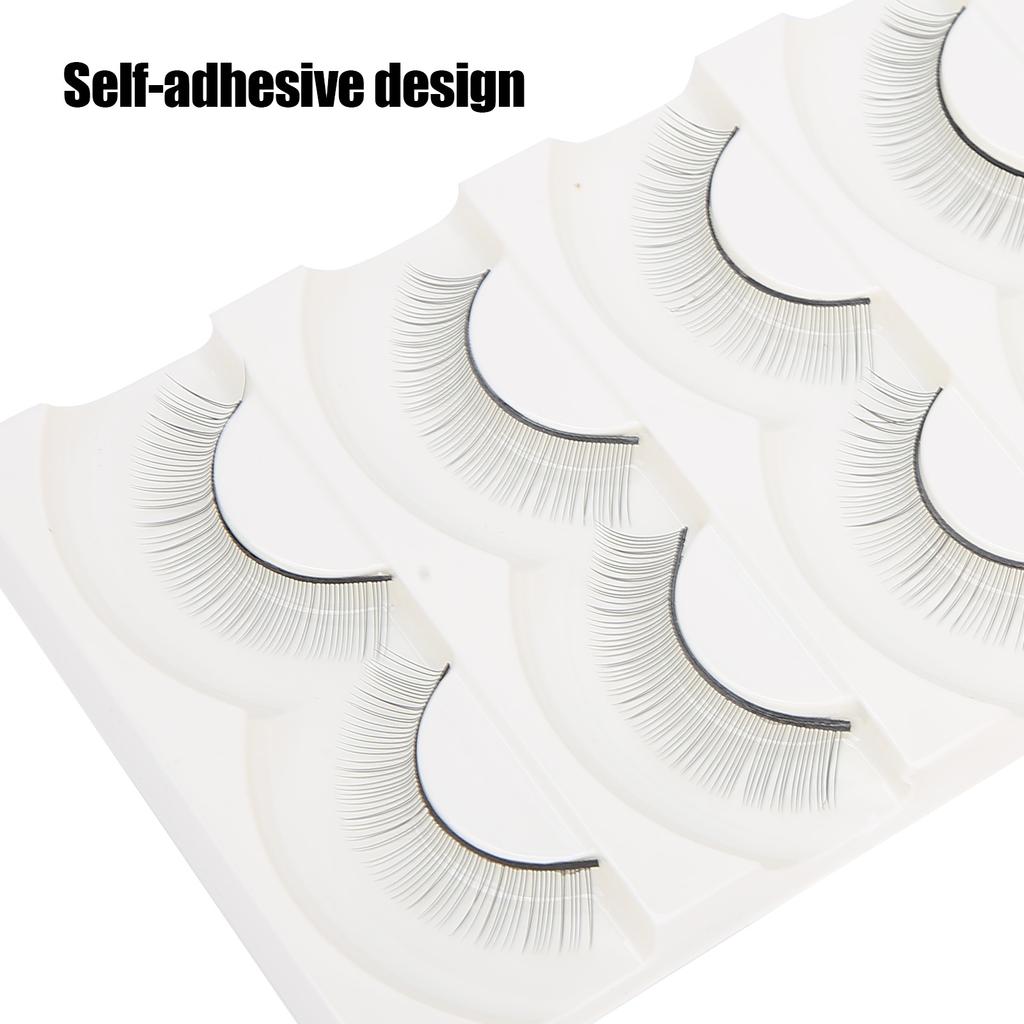 Buy 5 Pairs Eyelash Makeup Practice False Eyelashes Self‑Adhesive False ...