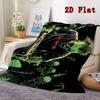 Horror Zombie 2D Flat Pattern Flannel Blanket High quality All Seasons Warmth and Comfort Perfect for Christmas Gifts.MMT0918269