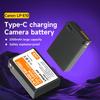 PALO 2300mAh LP-E10 Type-C with Indicator Lamp Battery for Canon EOS 1100D 1200D 1300D 2000D 4000D Rebel T3 T5 T6 KISS X50 X70 Battery E10