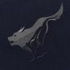 Qipilong Men's Running Wolf Embroidered Pullover Sweatshirt