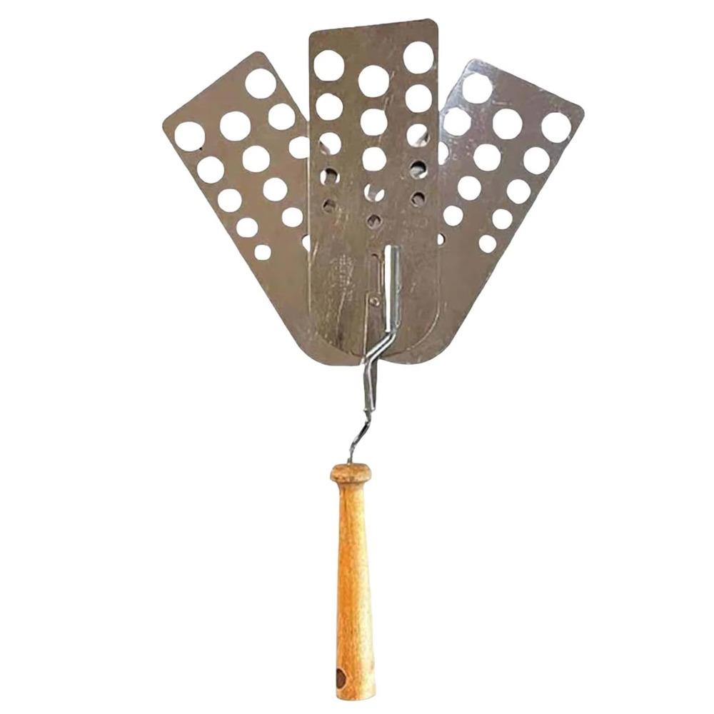 Expandable Hot Meat Patty Scraper Creative Three-panel Design Grill Tool  Outdoor Cooking