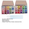 Watercolor Paint Set Shimmer Metallic Paints Set Colorful Pearlescent Watercolor Paints for Painting Enthusiasts Professionals Artists