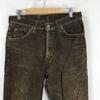 90s Vintage Lee Corduroy Pants Men W30x33 Inseam 74cm Brown trousers(USED)