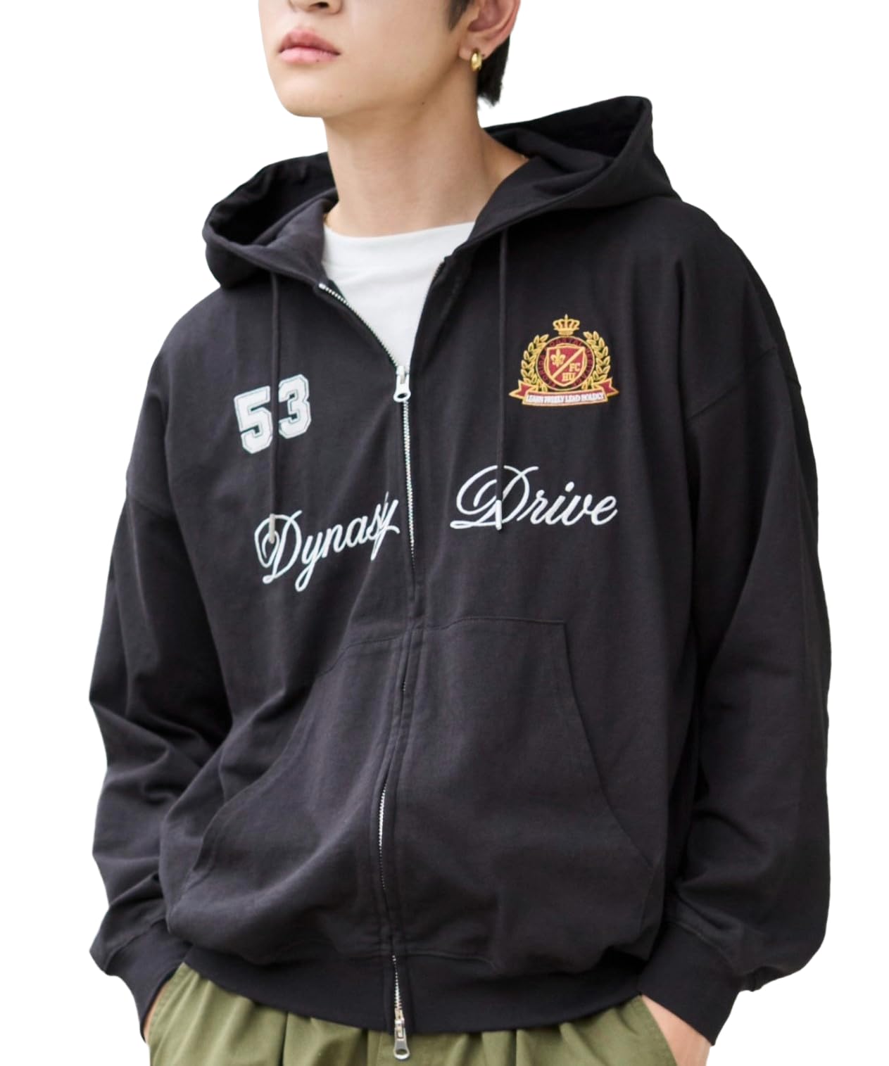 

WEGO Numbered Zip Size Black Men s Hoodie, Sweatshirt, Outerwear, Fall/Winter Clothing, Streetwear, Casual, Gift, School, M, чёрный